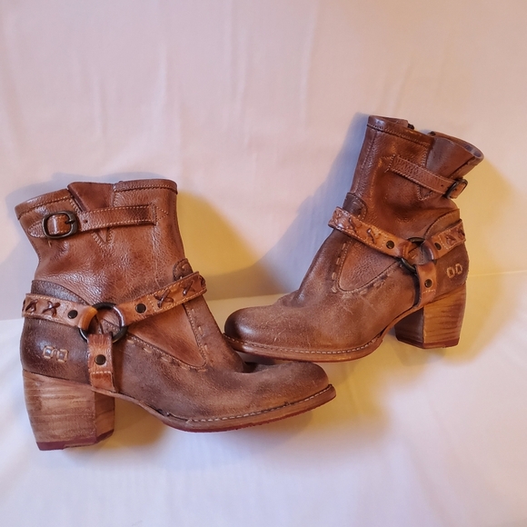 NWT Bed Stu Octane 2 Western Boot Tan Leather - Picture 3 of 9